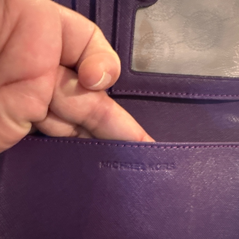 Michael Kors Violet Zip Wallet - Picture 8 of 8